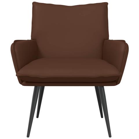 Poltrona Marrone Similpelle - Foto 2