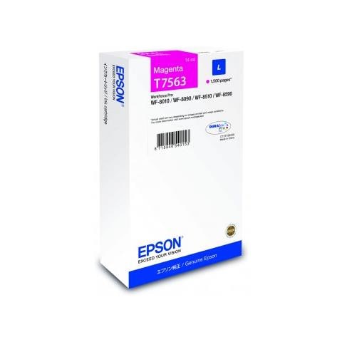 C13T756340 Cartuccia Ink Originale Magenta WF-8010 WF8090 Capacità 1500 Pagine - Foto 2