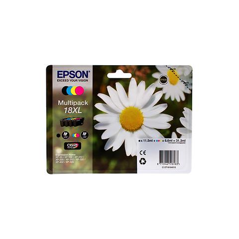 C13T18164022 Cartuccia Ink Originale 18XL a 4 Colori per Expression Home XP-102 Capacità Pagine 470 Nero / 1350 a Colori Confezione 4 Pezzi - Foto 2