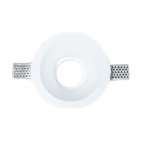 Porta Faretti Led Gu10 Incasso Rotondo Gesso Bianco Vt-773 3654 - Foto 1