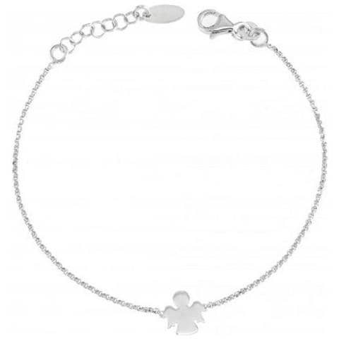 Bracciale In Argento 925 - Collezione Prega, Ama - Colore Rodio - Misura Unica Bracciale Angelo - Foto 3