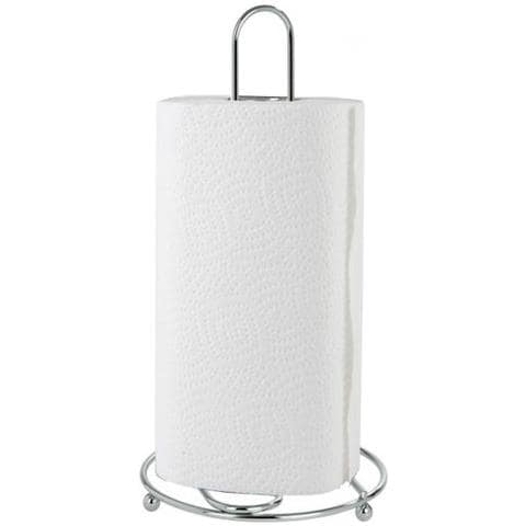 Porta Rotolo Carta Cucina Linea Slim Cm 14x27 In Filo Metallo Cromo - Foto 1