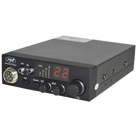 Stazione Radio Cb Escort Cb Cb 8024 Asq 12 / 24v + Cb Antenna Con Magnete Extra 45 - Foto 6