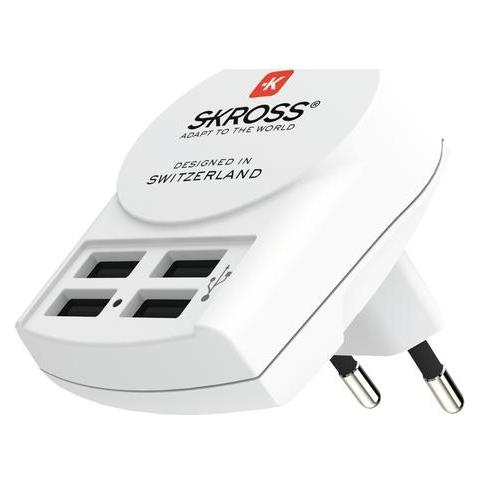 Caricatore Usb Euro 4x Adattatore Da Viaggio Tipo A 1302422 - Foto 1
