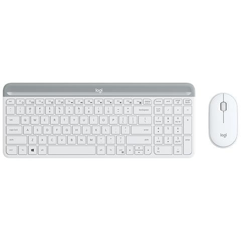 Tastiera e Mouse Wireless 920-009199 (Layout Spagnolo) Colore Bianco - Foto 1