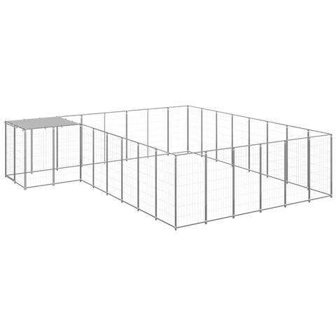 Gabbia Per Cani Argento 15,73 M In Acciaio - Foto 1