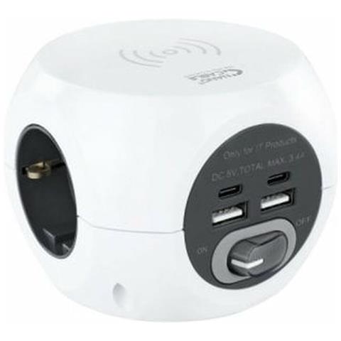 Ciabatta Multipresa 10.37.0004-bk Bianco 1,4 M - Foto 1