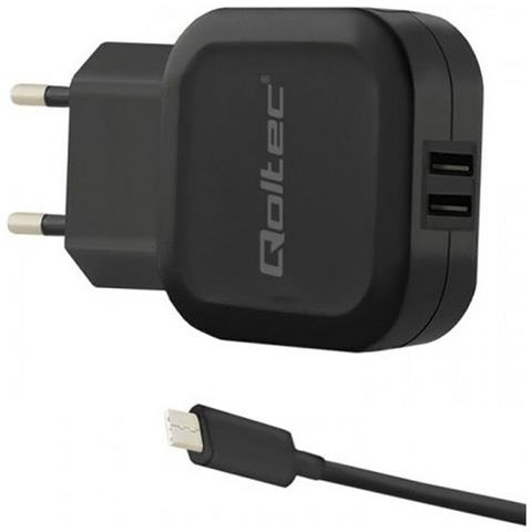 Caricabatterie Da Parete Qoltec 50188 Nero 17 W - Foto 1