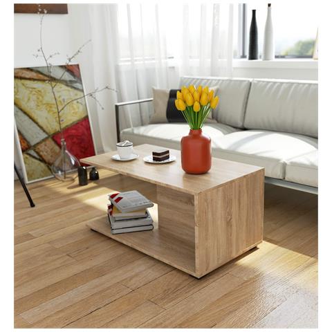 Tavolino da caff? MARGO, 90x50x45 cm, Colore Sonoma Quercia - Foto 5