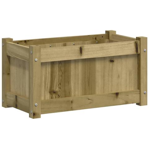 Fioriera Da Giardino 60x31x31 Cm In Legno Di Pino Impregnato - Foto 2