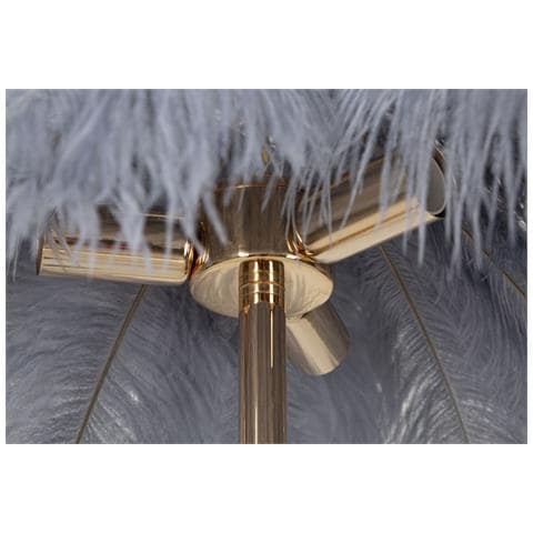 Lampada Da Terra Palm Grigia Cm Ø55x160 - Foto 5