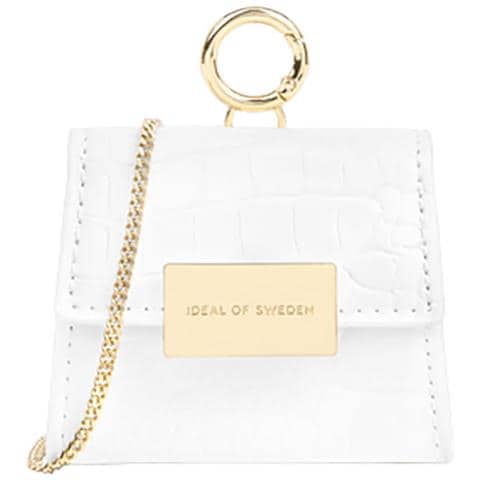 Mini Borsa Per Airpods Di Qualsiasi Generazione Modello Lilou Con Tracolla Regolabile, Bianco - Foto 2