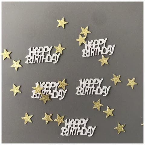 Cornetti, 30 Pezzi Lettere E 100 Pezzi Stelle Silver - Foto 1