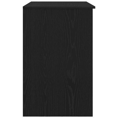 Scrivania Rovere Nera 86x49x76 cm in Legno Multistrato - Foto 2