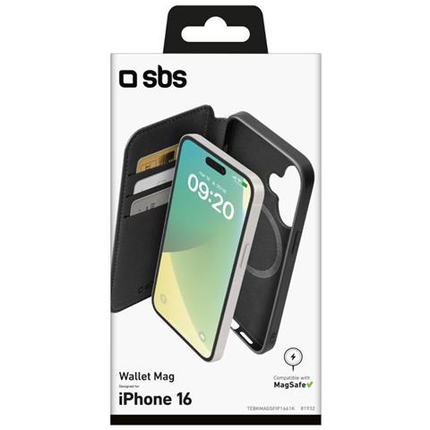 TEBKMAGSFIP1661K custodia per cellulare 15,5 cm (6.1") Custodia a borsellino Nero - Foto 2