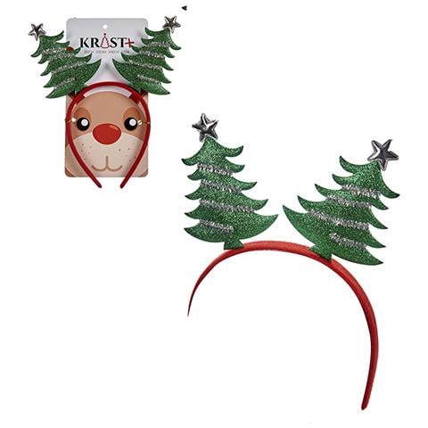 Pacco Da 3 Fasce Per Capelli Design Alberi Di Natale. - Foto 1