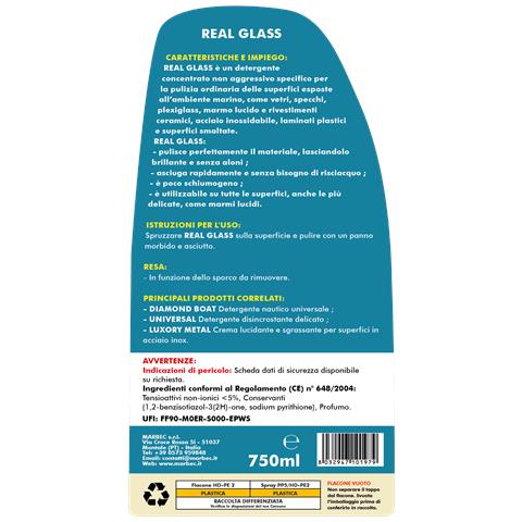 Real Glass 750ml - Detergente Nautico Non Aggressivo - Foto 2