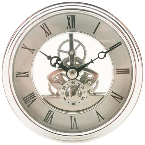 Inserto Per Meccanismo Orologio Argentato - Quadrante Con Numeri Romani Da 97 Mm - Foto 1