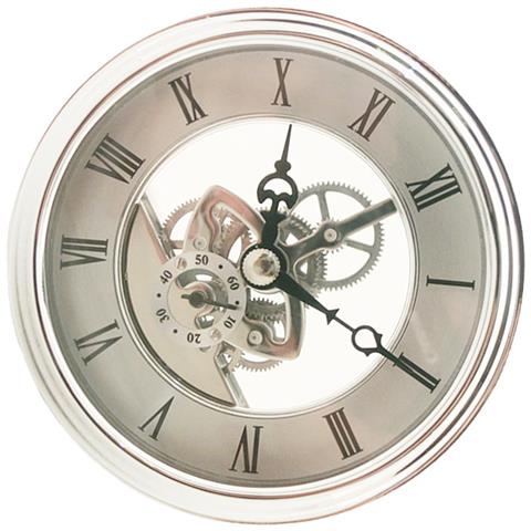 Inserto Per Meccanismo Orologio Argentato - Quadrante Con Numeri Romani Da 97 Mm - Foto 2