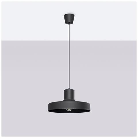 Lampada A Sospensione Bilo Nero Sl. 1703 - Moderno Lampada A Sospensione Nero 120x35x35 Cm - Foto 2