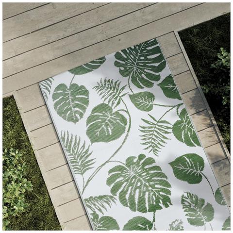 Tappeto da Esterno ARAKIL Verde 80x250 cm in PP - Foto 2