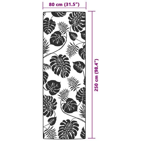 Tappeto da Esterno ARAKIL Verde 80x250 cm in PP - Foto 6