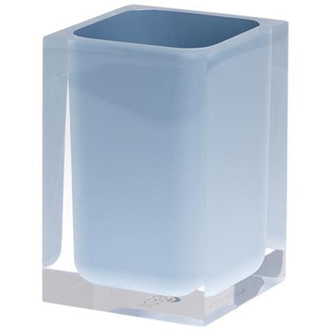 Portaspazzolini D'appoggio In Resina Ra98 Serie Rainbow Celeste - Foto 1