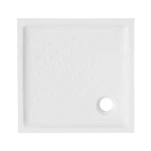 Piatto Doccia Quadrato In Ceramica 70x70 Bianco Lucido H 6 Cm Con Antiscivolo - Giappone - Foto 1