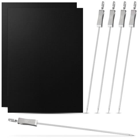 Set Di Spiedini Per Barbecue 5 Pezzi Con Tappetini Per Grigliare - Foto 1