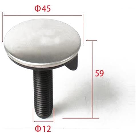 Copriforo Per Rubinetto Lavello In Acciaio Inox - Finitura Argento, Accessori Lavello - Foto 1