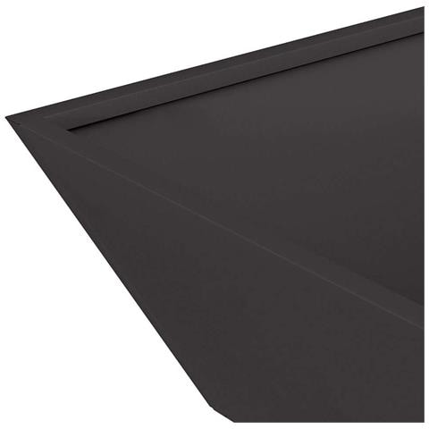 Vaso a Ciotola da Giardino Nero 50 x 50 x 15 cm Acciaio - Foto 8