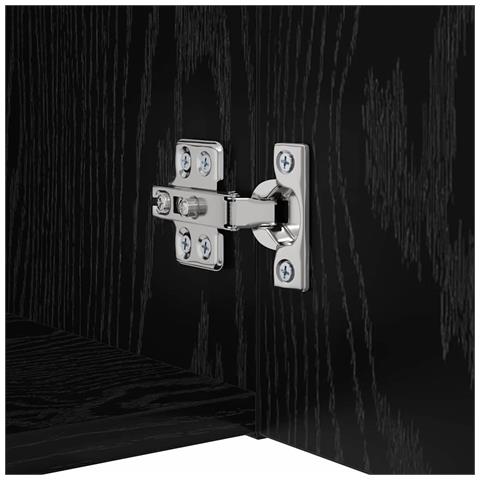 Set mobile TV 9 pcs Rovere nero 100 x 30 x 30.5 cm - Foto 9