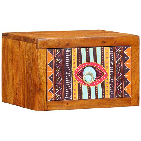 Armadio da Notte con cassetto Marrone 35 x 30 x 22 cm - Foto 1