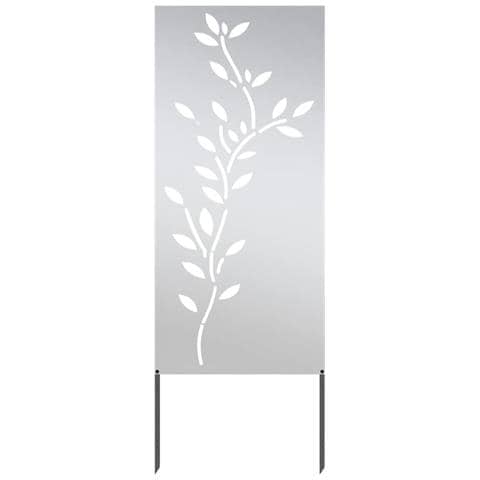 Pannello Decorativo da Giardino Argento 50 x 140 cm - Foto 1