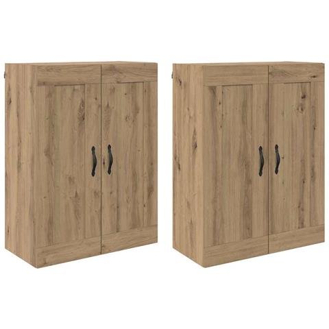 Mobile a muro 2 pcs Rovere artigianale 69,5 x 34 x 90 cm - Foto 1