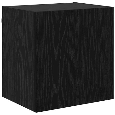 Mobile TV da parete Rovere Nero 40,5x30x40cm Legno multistrato - Foto 1