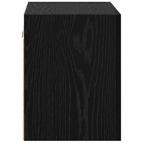 Mobile TV da parete Rovere Nero 40,5x30x40cm Legno multistrato - Foto 7
