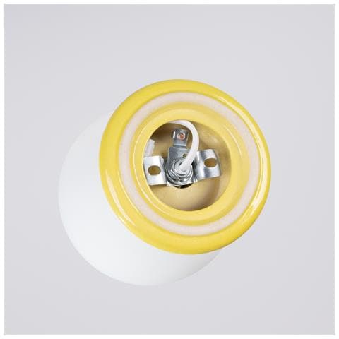 Lampada Da Soffitto Zori Giallo Ip44 Sl. 1898 - Minimalist Lampada A Soffitto Giallo 12x12x16 Cm - Foto 8