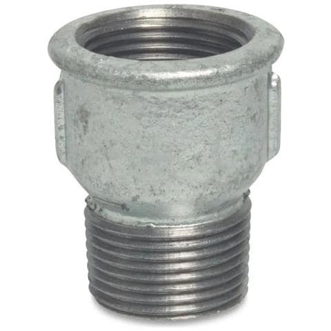 Raccordo Filettato In Ghisa Malleabile Nipplo A Manicotto 1 1/2 - Foto 1