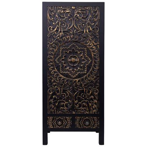 Armadio In Legno Con 2 Cassetti E 2 Porta 50x34,5x121h Cm - Foto 2