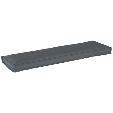 Cuscino Antracite 140 x 40 x 8 cm Tessuto Oxford - Foto 1