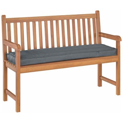 Cuscino Antracite 140 x 40 x 8 cm Tessuto Oxford - Foto 2