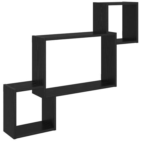 Scaffale da parete A parete Nero 91,5 x 15 x 76 cm - Foto 1