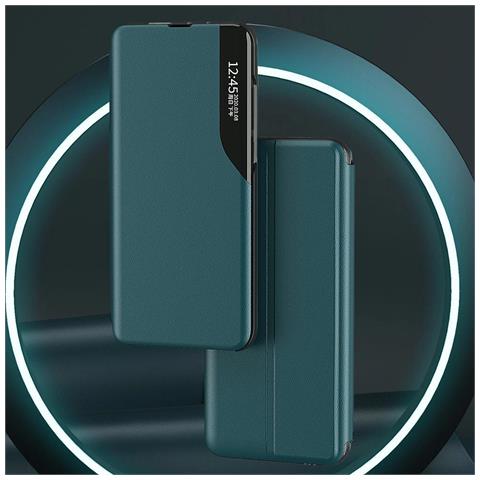 Custodia Eco Leather View Elegante Per Libri Con Supporto, Per Samsung Galaxy A22 4g, Rossa - Foto 1