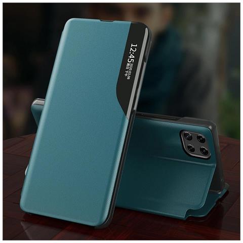 Custodia Eco Leather View Elegante Per Libri Con Supporto, Per Samsung Galaxy A22 4g, Rossa - Foto 2