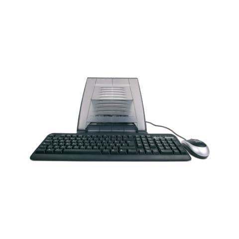 XTMS100KM Kit Tiramisù Supporto per Notebook + Mouse Ottico USB + Tastiera Italiana USB Ultra Slim Black Soft Touch - Foto 2