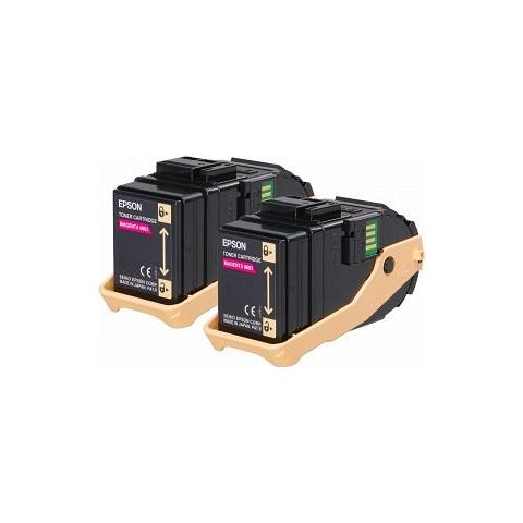C13S050607 Toner Originale Magenta per Aculaser C9300 Capacità 15000 Pagine Confezione 2 pezzi - Foto 2