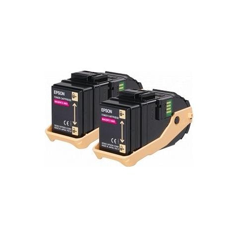 C13S050607 Toner Originale Magenta per Aculaser C9300 Capacità 15000 Pagine Confezione 2 pezzi - Foto 1