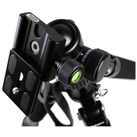 Treppiede con Testa a Sfera Altezza Max 157.5 cm Nero e Grigio RL22509 - Foto 10