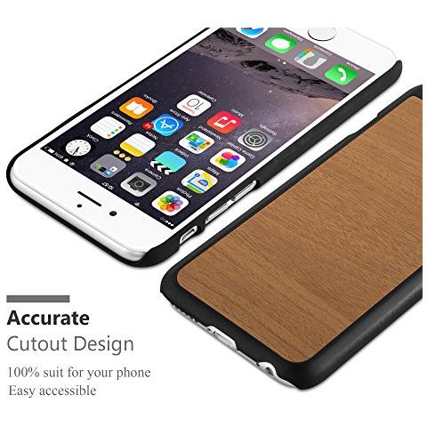 Cadorabo Custodia Compatibile Con Apple Iphone 6 / Iphone 6s In Woody Marrone - Hard Case Coperchio Di Protezione In Look Legno Contro I Graffi E Gli Urti - Foto 2